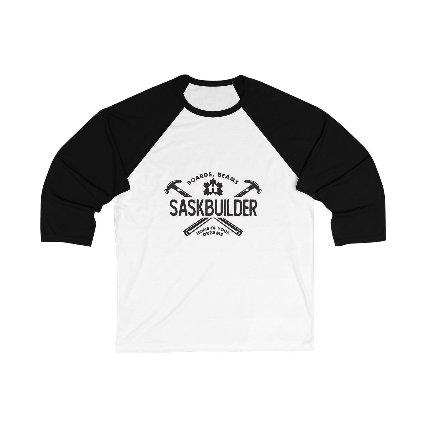 SASKBUILDER 3\4 Sleeve Baseball Tee