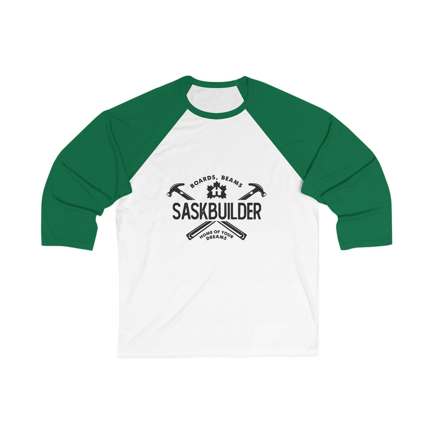 SASKBUILDER 3\4 Sleeve Baseball Tee